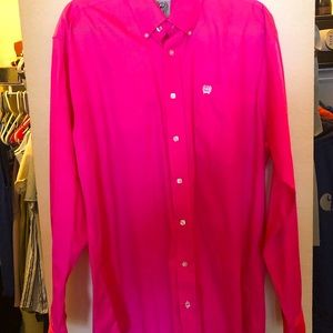 PINK!! Cinch dress shirt